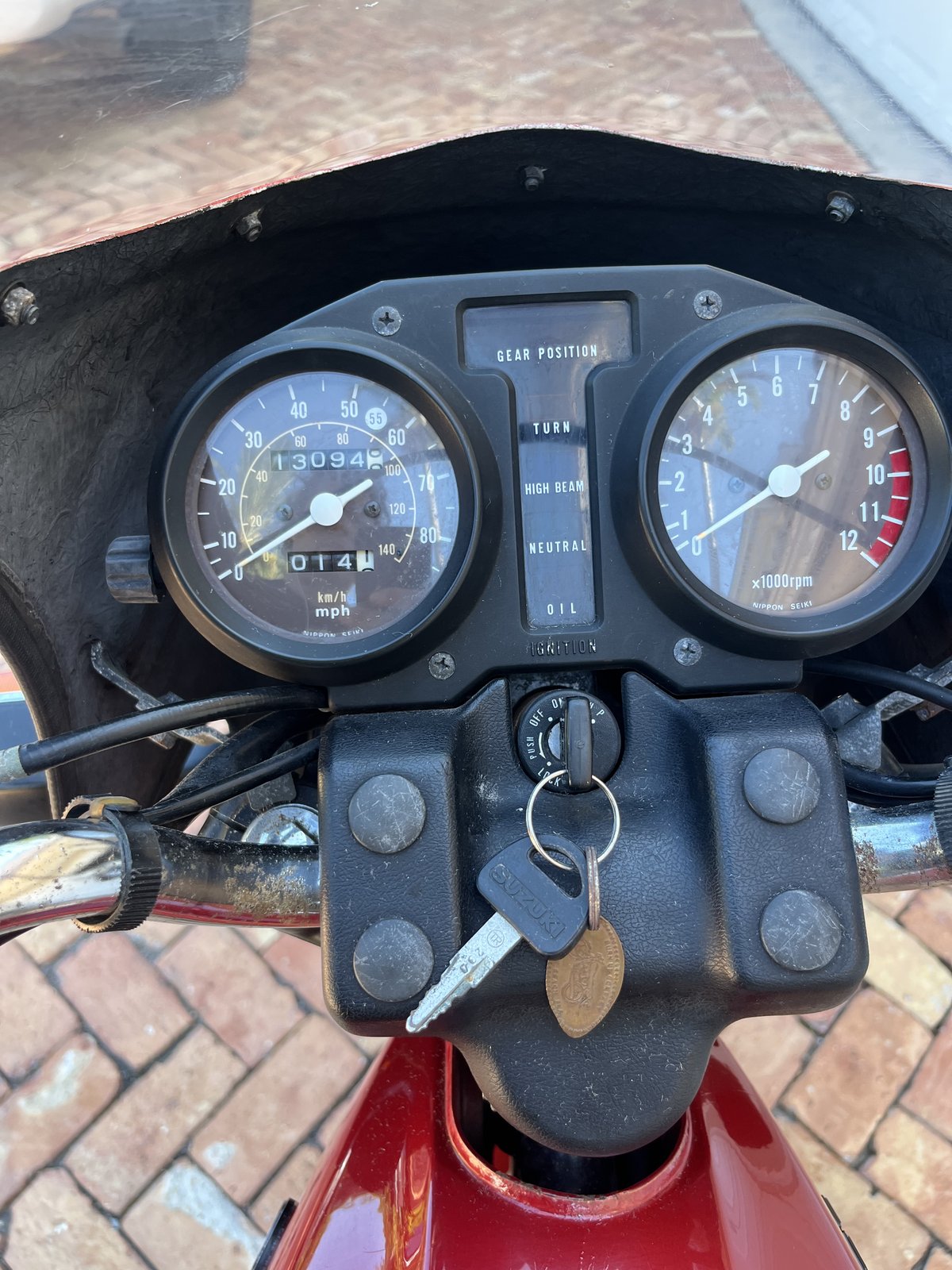 Gauge cluster - 13,094 miles indicated